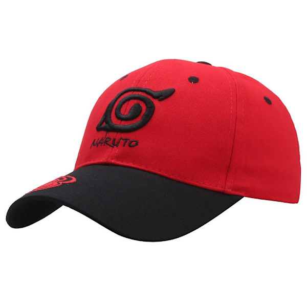 Japan Anime Baseball Cap Miehet Naiset Ninja Akatsuki Cartoon Snapback Hat Cloud Kirjailtu Visors Cap Cosplay Hip Hop Kalastus Hatut 55-60cm White