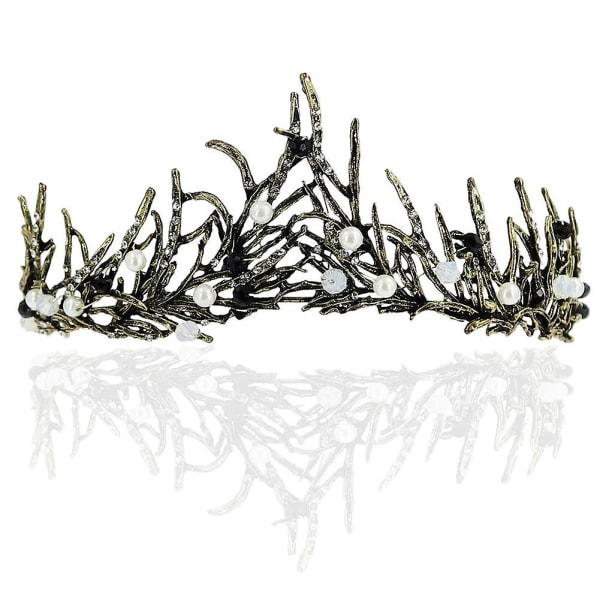 Tiara Baroque Crown Queen Princess Vintage Tiara ja kruunut naisten tyttöjen morsian