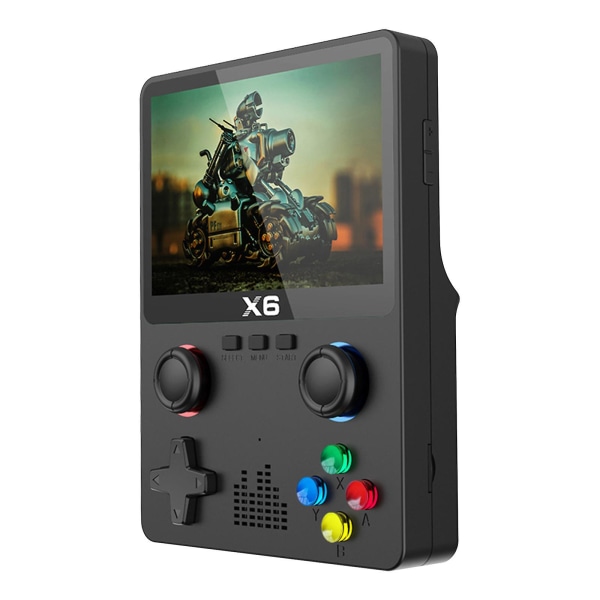 Mardi Gras 2024 ny X6 spillkonsoll HD håndholdt spillkonsoll Arcade Emula Black