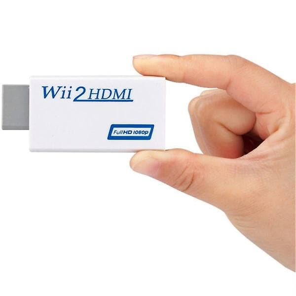 Nintendo Wii HDMI-sovitin - Full HD 1080p valkoinen