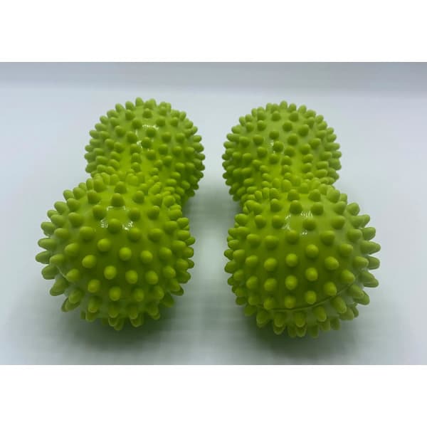 2-pack mjuka spikiga massagebollar, stressreflexologi, piggsvins sensorisk jordnötsboll