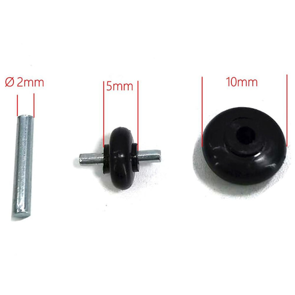 3x Axles And Rollers Motorized Heads Small Shaft Wheels For Vacuum Cleaner Powerheads Replacement