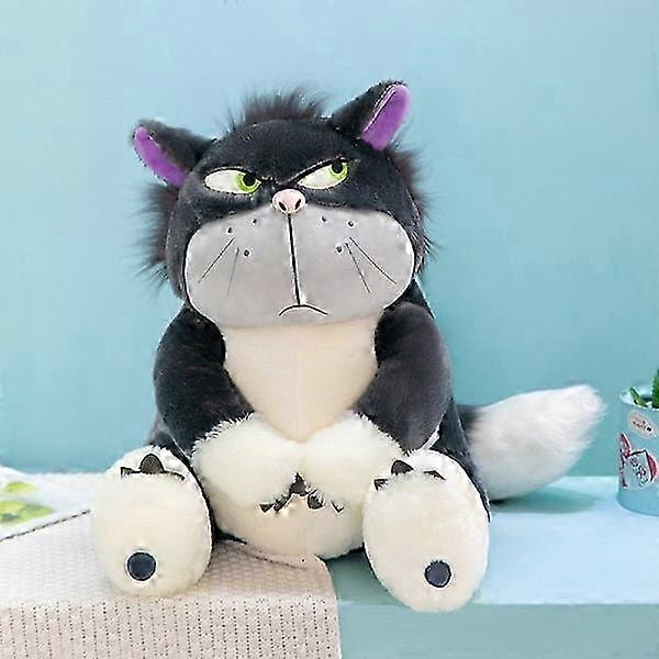 Mub - Lucifer katt plyschleksak kattdocka sneda ögon dålig kattdocka trasa docka 45cm