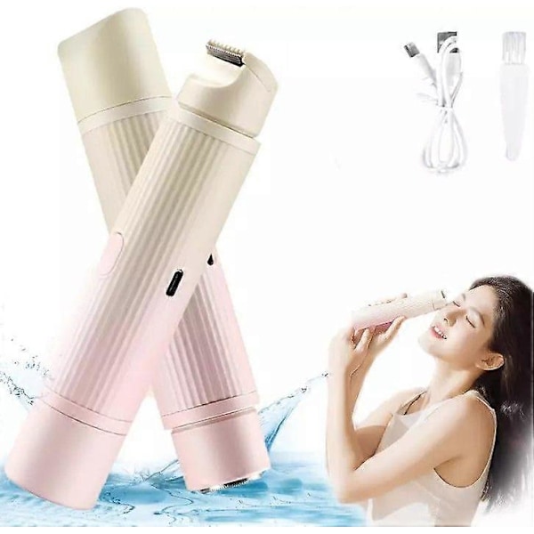 Thehappywind Razor, The Happy Wind -parranajokone naisille, 2-in-1 sähköparranajokone Upgrade Gradual Pink