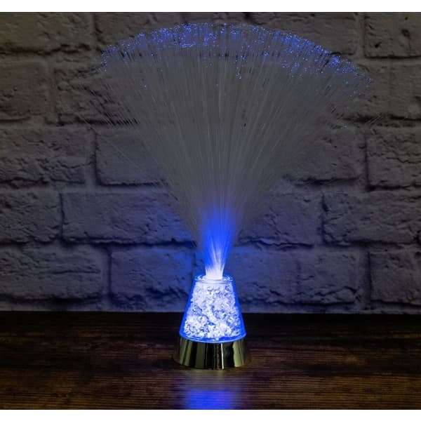 Fiberoptisk lampe / fiberlampe - farve multifølge