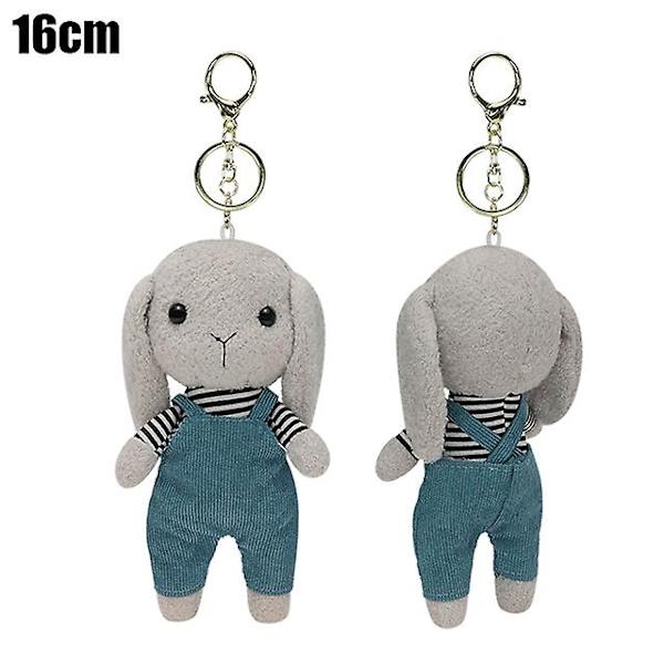 Mystery Plush -lahja, sokea onnenlahja 4 tuumanen kanipehmolelu avaimenperä pehmolelut lapsille yllätys pehmolelu pehmeä eläinpehmolelu gray rabbit