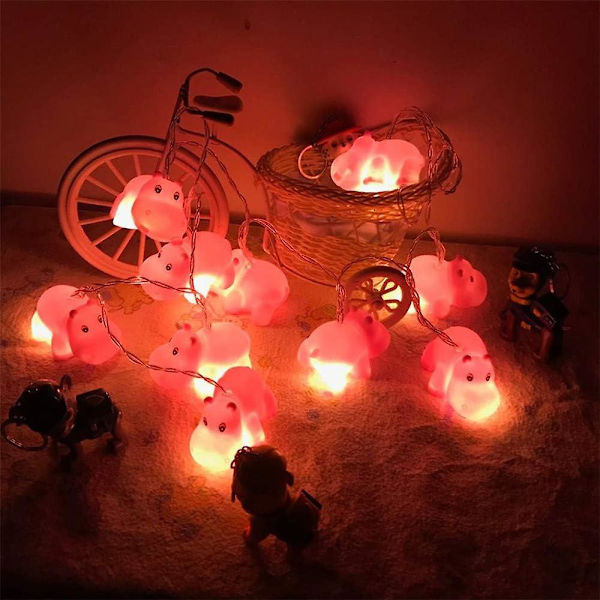 1,5 m 10 LED Dinosaur-lysstreng Batteridrevet LED Feelyssstreng Lys til Halloween Jul Thanksgiving Hjem Fest Børn Børneværelse