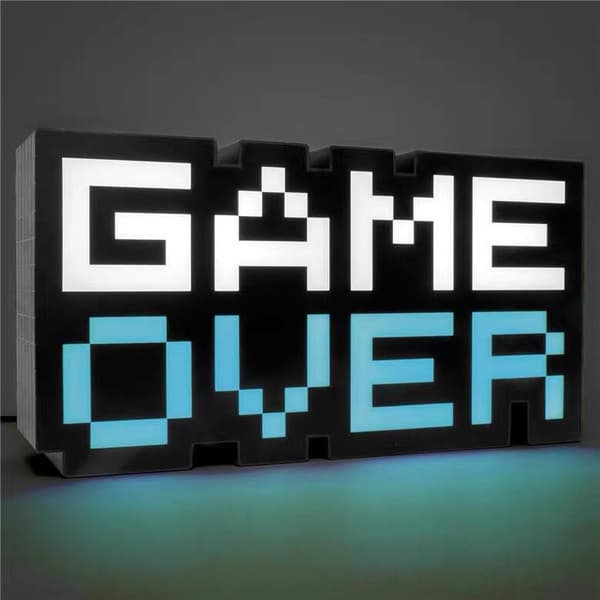 Paladone 'Game Over' Lampa, Flerfärgad
