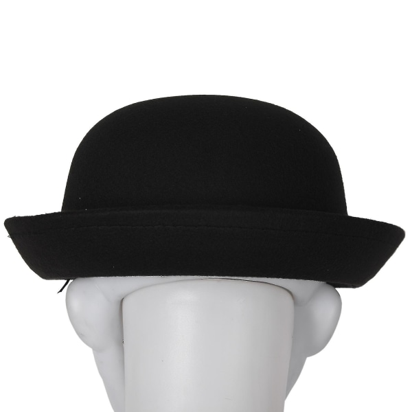 1 stk Melon Bowler Hat Bowler Hat Bowler Hat Filt Hat Hat Ride Hat () Tw