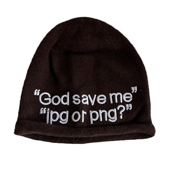Y2k Beanie Huer Strikket Uld Hat Brev Jacquard Hat 2000s Søde Mænd Kvinder Unisex Skull Cap Ski Cykling Udendørs style 1