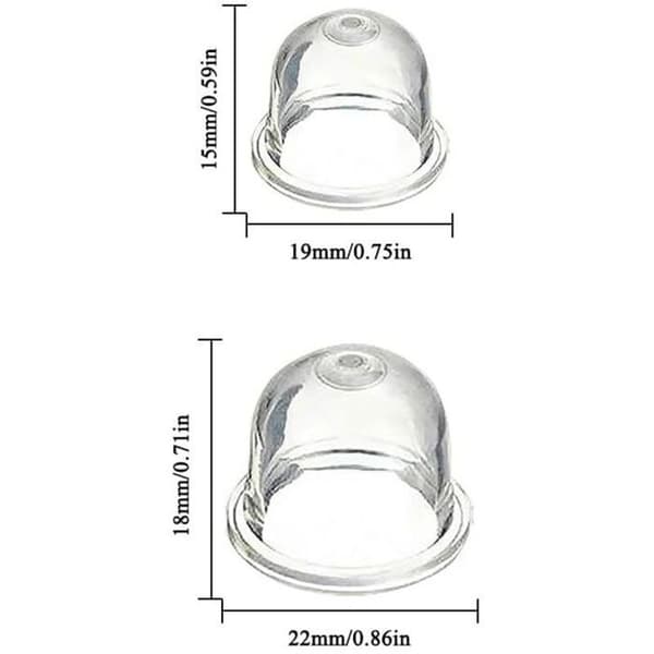 12 delar förgasarprimerpump, 19 mm och 22 mm primerpump, förgasartillbehör