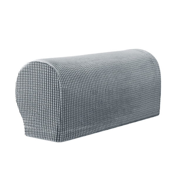 2 stk. Elastisk sofa armlæn betræk, fortykket og skridsikkert, hjem tekstilbeskyttelse, simpelt og rent armlæn betræk Light Gray