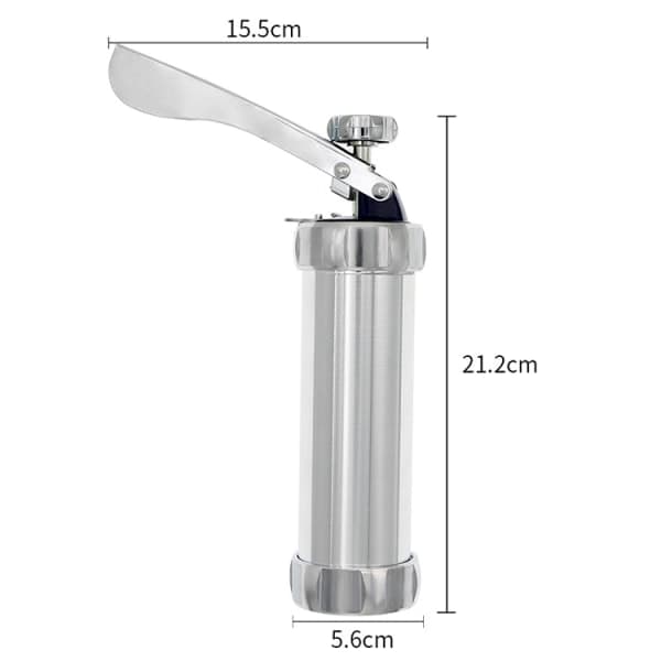 20 stykker aluminiumlegering kagemaskine, kagepistol, squeezin