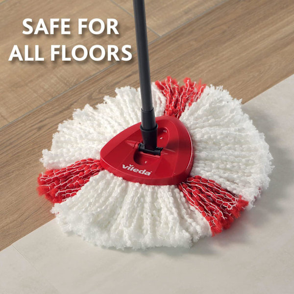 2in1 Spin Mop -täyttöpakkaus, 2 kpl Turbo 2in1 -moppauspään vaihtopäätä, sopii kaikkiin Vileda Turbo -mopiin