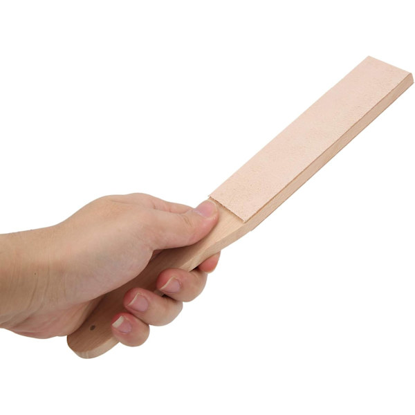 Tum Bredd Dubbelsidig Läderrem Bräda Paddel