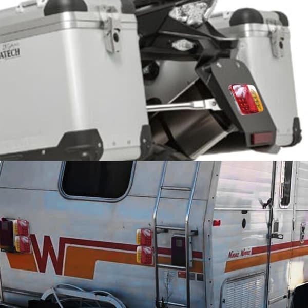 2 stk. trådløst magnetisk LED-lyssæt, trailerlys - magnetisk LED-baglygte, lastbilbaglygte til trailer