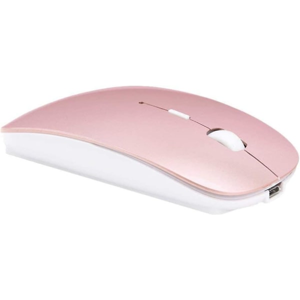 Bluetooth-mus, trådlös mus för Macbook Pro, Bluetooth-mus för bärbar dator, PC-dator (roséguld)