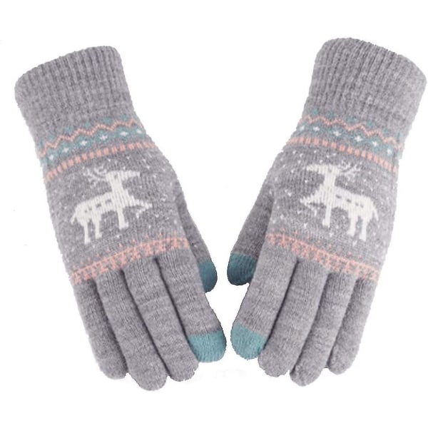 Damvantar Varma Bomullsstickade Vinter Touch Present