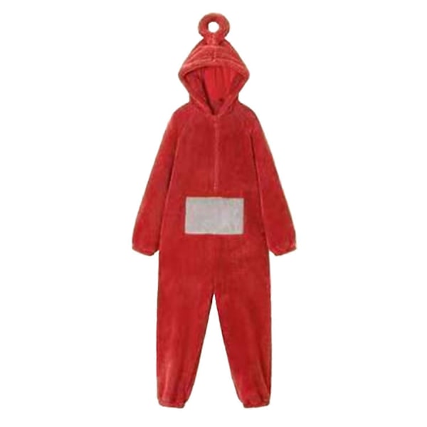 Teletubbies Cosplay Kostumer til Voksne Unisex, Disi Onesies Lala Cosplay Pyjamas Dyre Nattøj Jumpsuit Kostume Red M