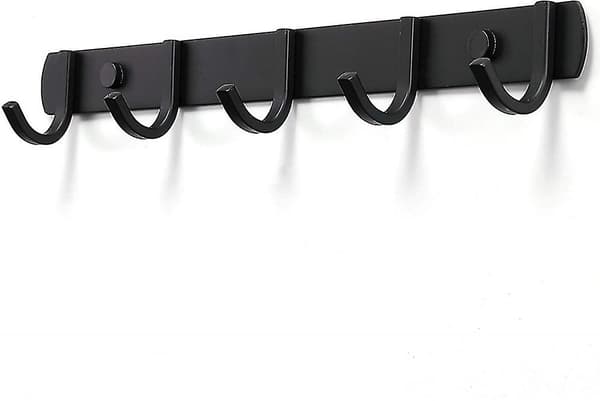 Kleskrothenger i sort matt, 5 kroker