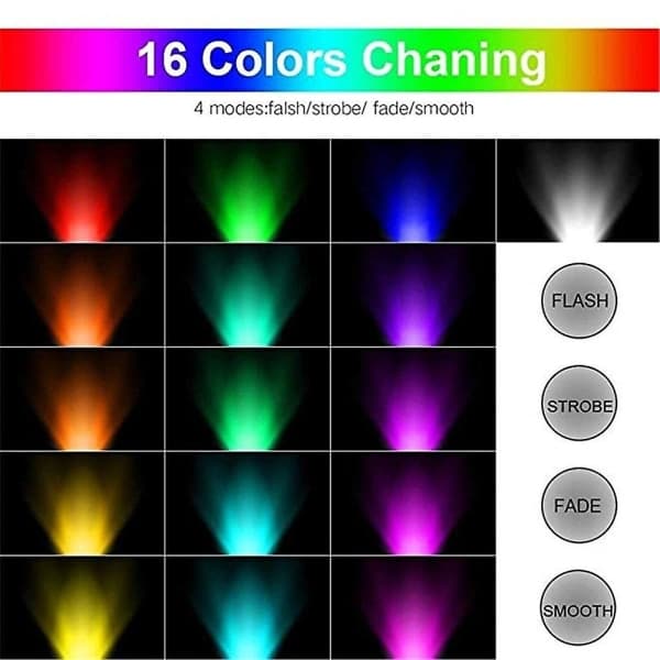 4 stk. E27 Smart Control Lampe LED RGBW Justerbar