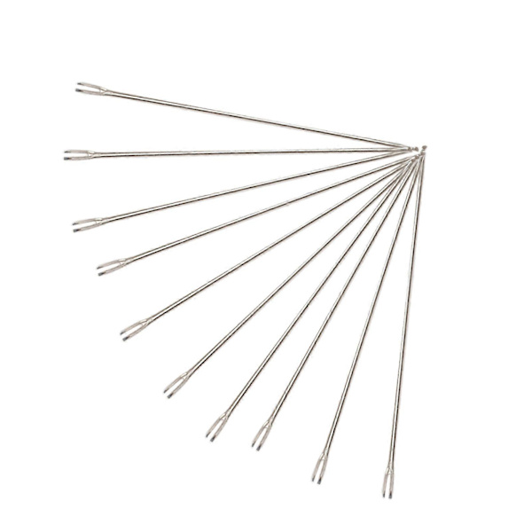 10st Dockhår Nål Rerooting Verktyg Dockhår Sticknål Reroot Docktillverkningsnål 0,6 mm