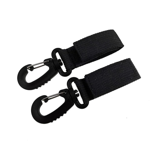 2 stk. Heavy Duty til ophængning af baby klapvogns krog ble taske buggy clips genanvendelige