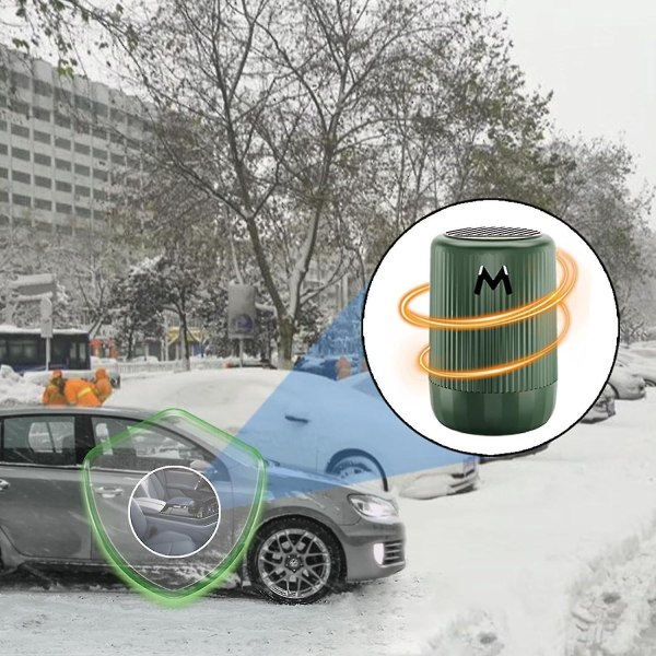Bärbar bilmikrovågsmolekylär avfrostningsinstrument kraftfullt monterat avfrostningsmedel fast aromaterapi avfrostningskopp Green