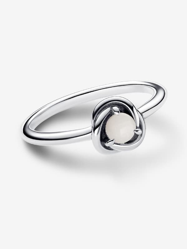 Pandora - Juni Fødselsstein Evighetssirkelring - Sterlingsølv Circumference: 56mm