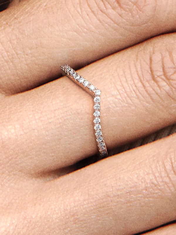 Pandora - Glitrende Ønskebensring - 14k roségullforgylling Circumference: 58mm