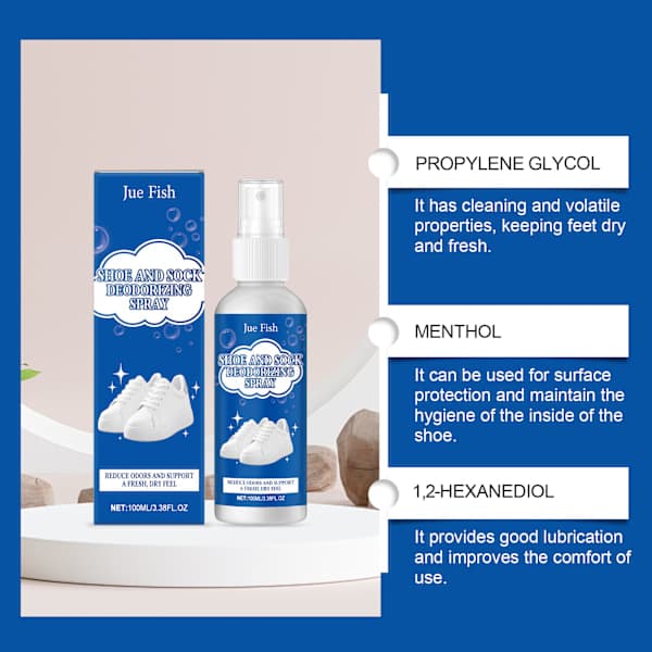 100 ml skodeodorantspray, luktreducerande uppfräschare