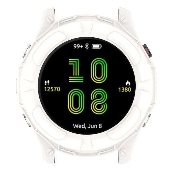 Myk skjermbeskytter TPU for etuiramme for skall for Forerunner955 beskyttelse White