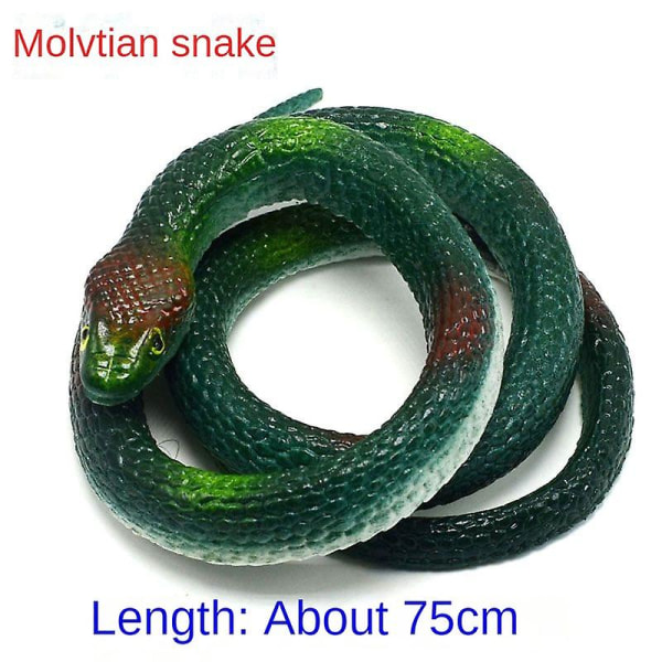 75 cm gummiormar Realistiska trickleksak Små ormar Simulation Snake Whimsy 2024 C