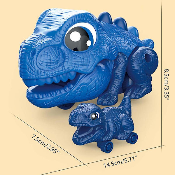 Dinosaurus-rekka-autot Dinosaurus-ajoneuvot Leludinosaurukset Vedä taaksepäin -auto Dinosaurus-autolelu