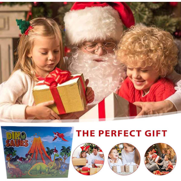 Dino Adventskalender 24 Dager Dinosaur Tell-Ned Kalender Leke - Dino Leke Jule Tell-Ned Kalender, Utdannende Dinosaur Leke for Fest