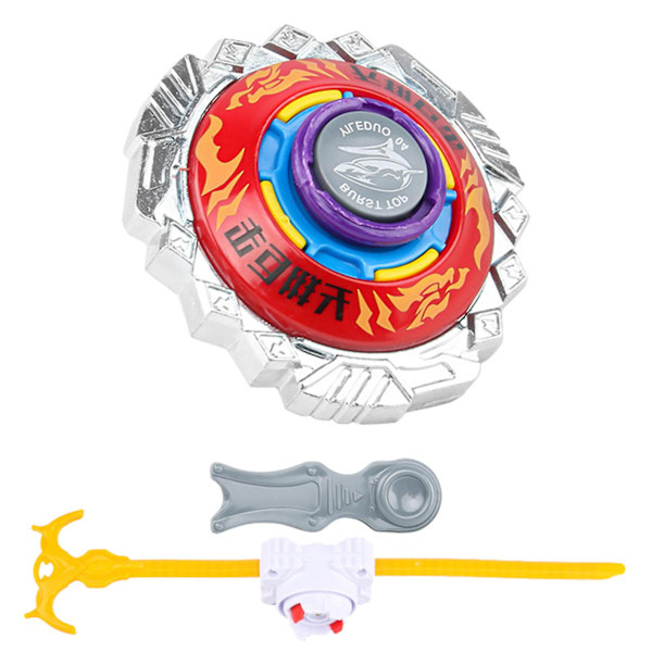 1 set snurrande topp leksak klassiska anime element anti-scratch roterande rolig gyroskop leksak för underhållning Red