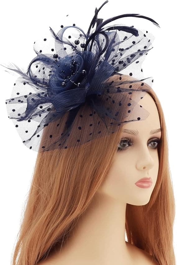 Hatt for kvinner Cocktail Tea Party Hodeplagg Blomst Mesh Bånd Fjær Hodebånd