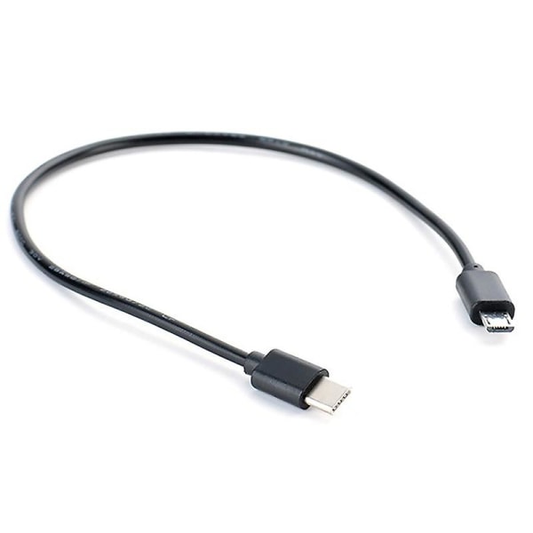 Type C USB-C til Micro USB-kabel Micro B USB Type C-kabel Han til Han Datakabel 30CM