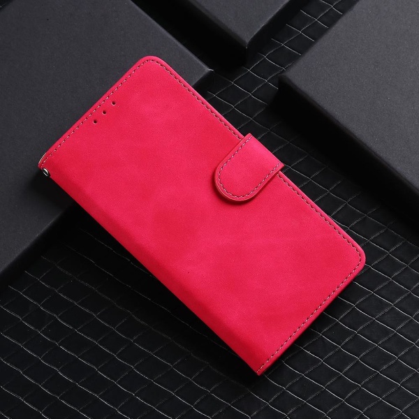 För Ulefone Note 16 Pro Stand Wallet Phone case Skin-touch PU-läder + TPU cover Rose