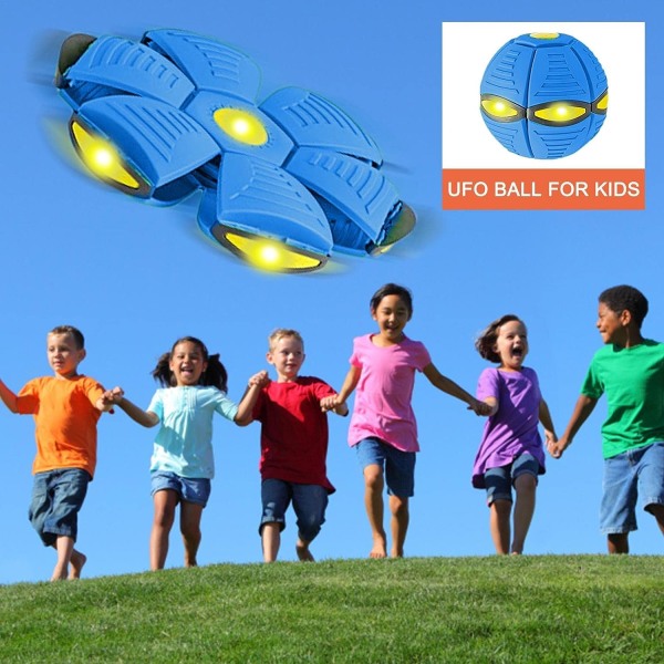 Magic Ball børnelegetøj | Bærbar magisk lys flyvende tallerken UFO-bold | Interaktivt legetøj til børn, magisk afslapningsbold til drenge og piger