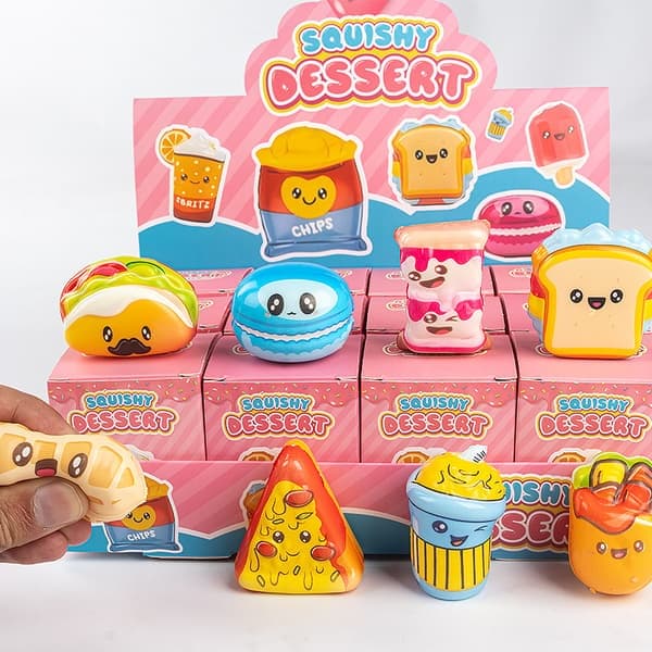 Squishy Food Blind Box Set 12-pack Långsamt stigande stressavlastningsleksak Samlarfigur för barn Stil 4 Style 4