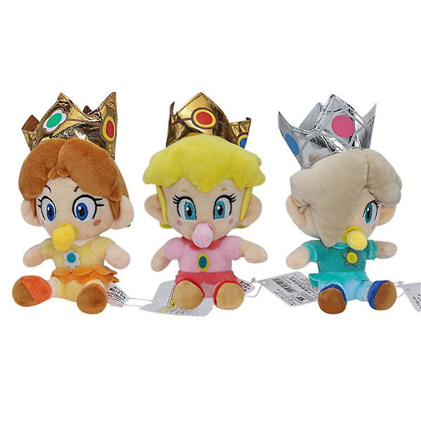 Super Mario Bros Baby Princess Peach Daisy Rosalina Pehmolelu Nätti Pehmeä Täytetty Lelukreatiiviset Lahjat Pink