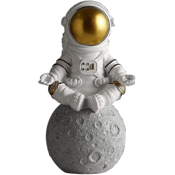 Astronautfigur Skulptur Spaceman Statue Skrivebordstilbehør Barn Gutter (hs)