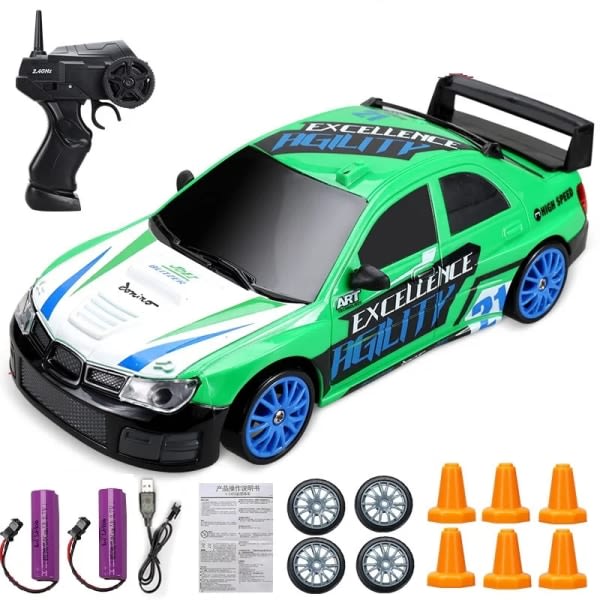 2.4G Drift Rc Bil 4WD RC Drift Bil Leke Fjernkontroll GTR Modell AE86 Kjøretøy Bil RC Racing Bil Leke for Barn Julegaver 12-2B