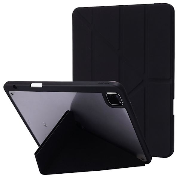 Fodral till iPad Pro 13 (2024) Origami Ställ Läder Tabletskydd med Auto Wake / Sleep - Svart Multicolor Black