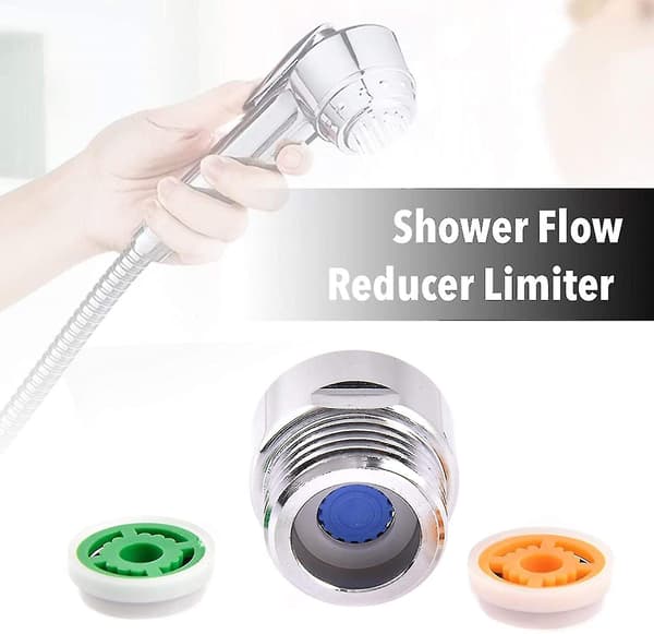 -bruservandsbesparende, bruserreducer, brusehoved, bruserbegrænser reducer flowreguleret adapter