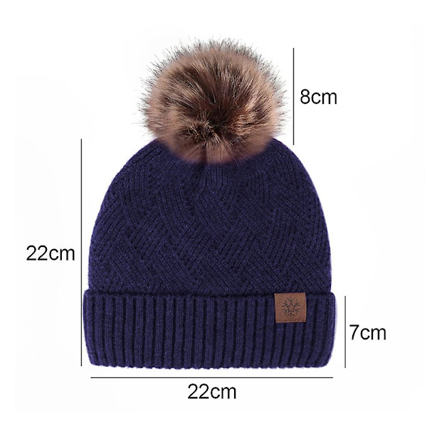 Hue til kvinder og mænd - Vinterhue til kvinder - Cuffed Beanies - Varm hue - Grå Tibetan
