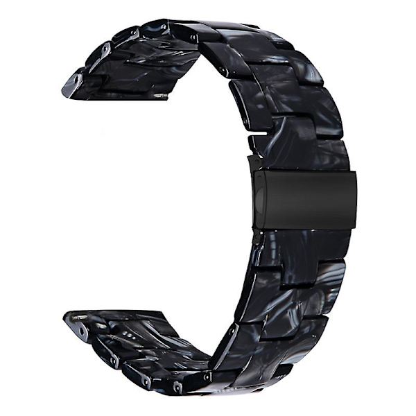 Ersättningsarmband för Garmin Vivoactive 4, 22 mm vattentätt klockarmband i harts med blommönster Black Style L Garmin Vivoactive 4