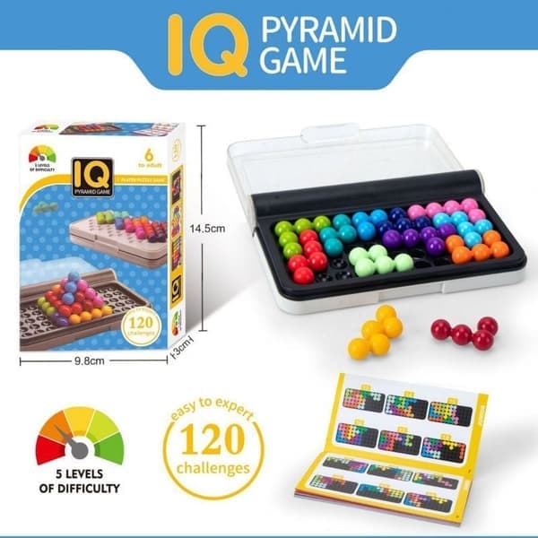 Smart Games - IQ Puzzler Pro, puslespill med 120 utfordringer, 3 spillmoduser, 8+ år A
