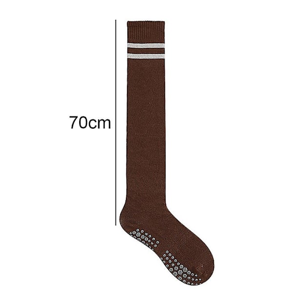 Knähöga Toeless Långa Halksäkra Strumpor - Anti-Halk Yoga, Barre, Pilates, Hem & Fritid